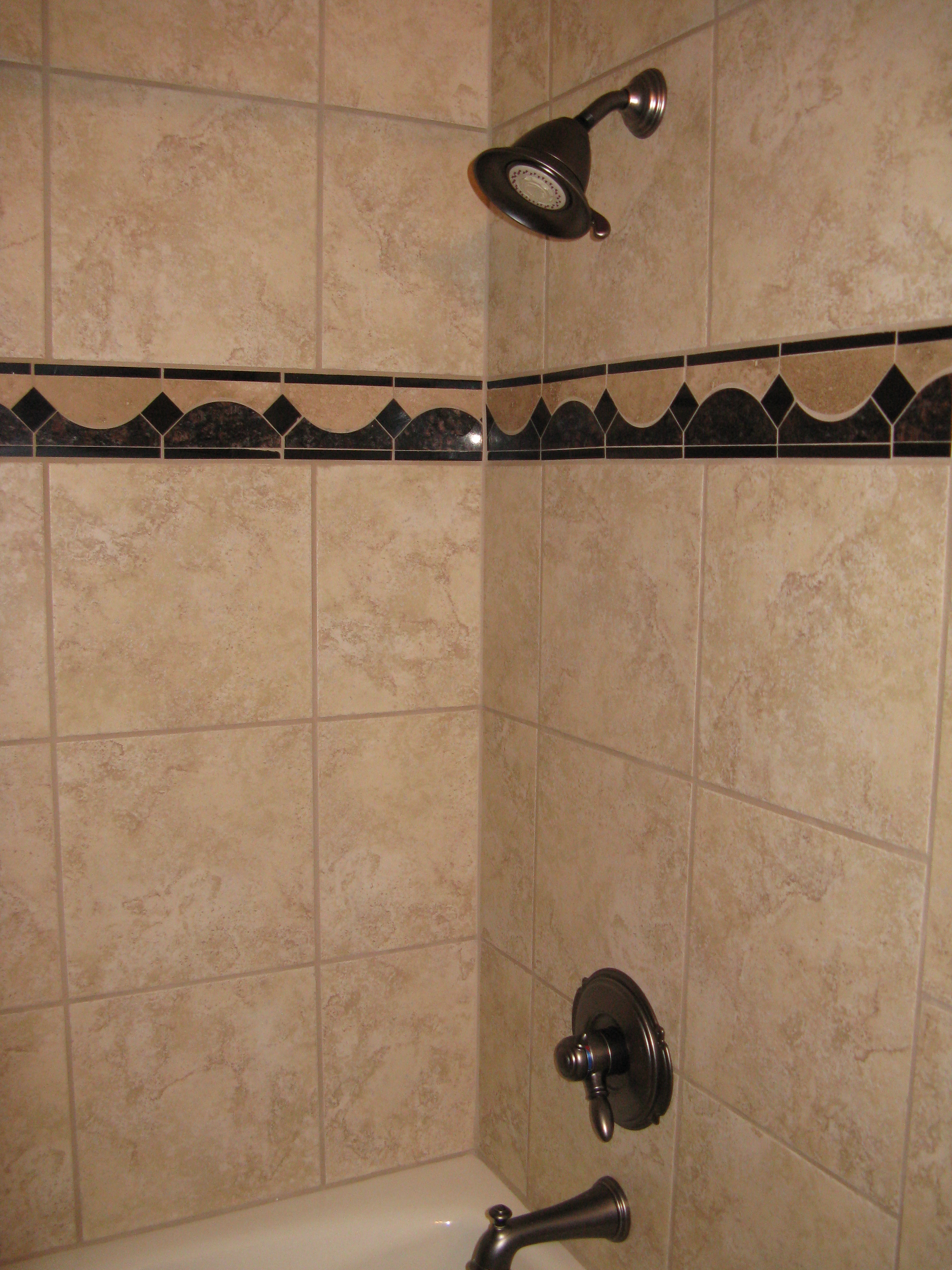 Custom tilework in bathroom remodel